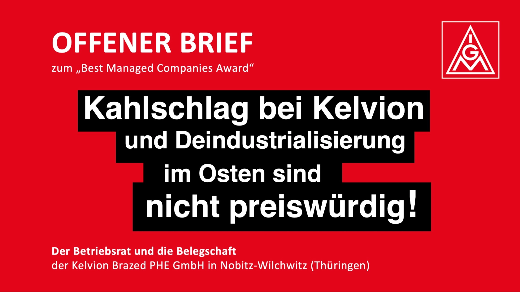 Kelvion offener Brief