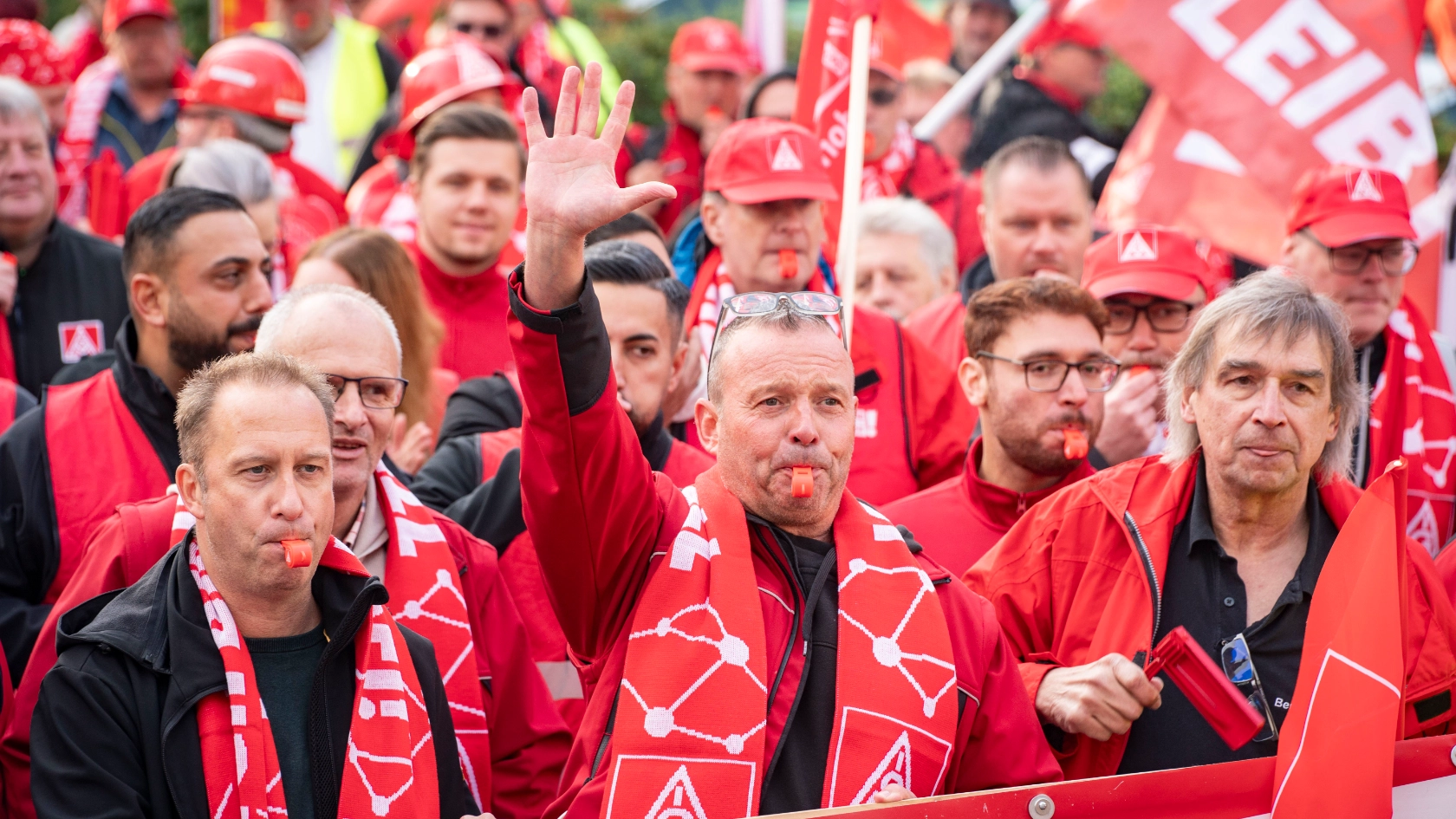 Tarifauftakt Metall-und Elektroindustrie in Frankfurt