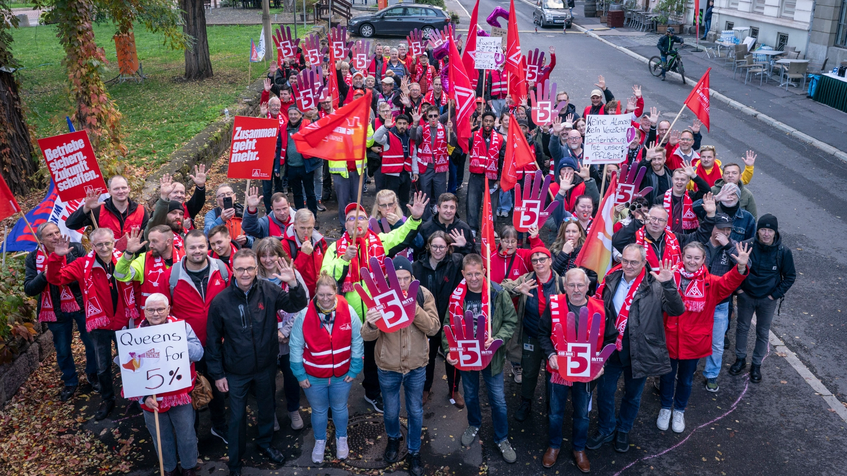 Tarifverhandlungen 2. Runde Bezirk Mitte in Eisenach am 28.10.2026. Foto Frank Rumpenhorst
