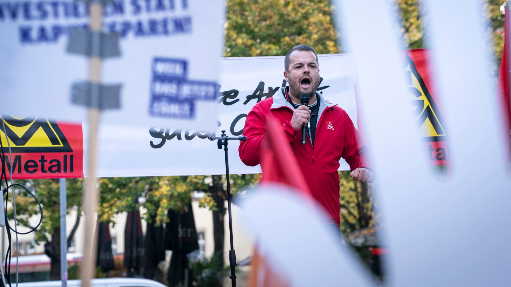 Tarifverhandlungen 2. Runde Bezirk Mitte in Eisenach am 28.10.2026. Foto Frank Rumpenhorst