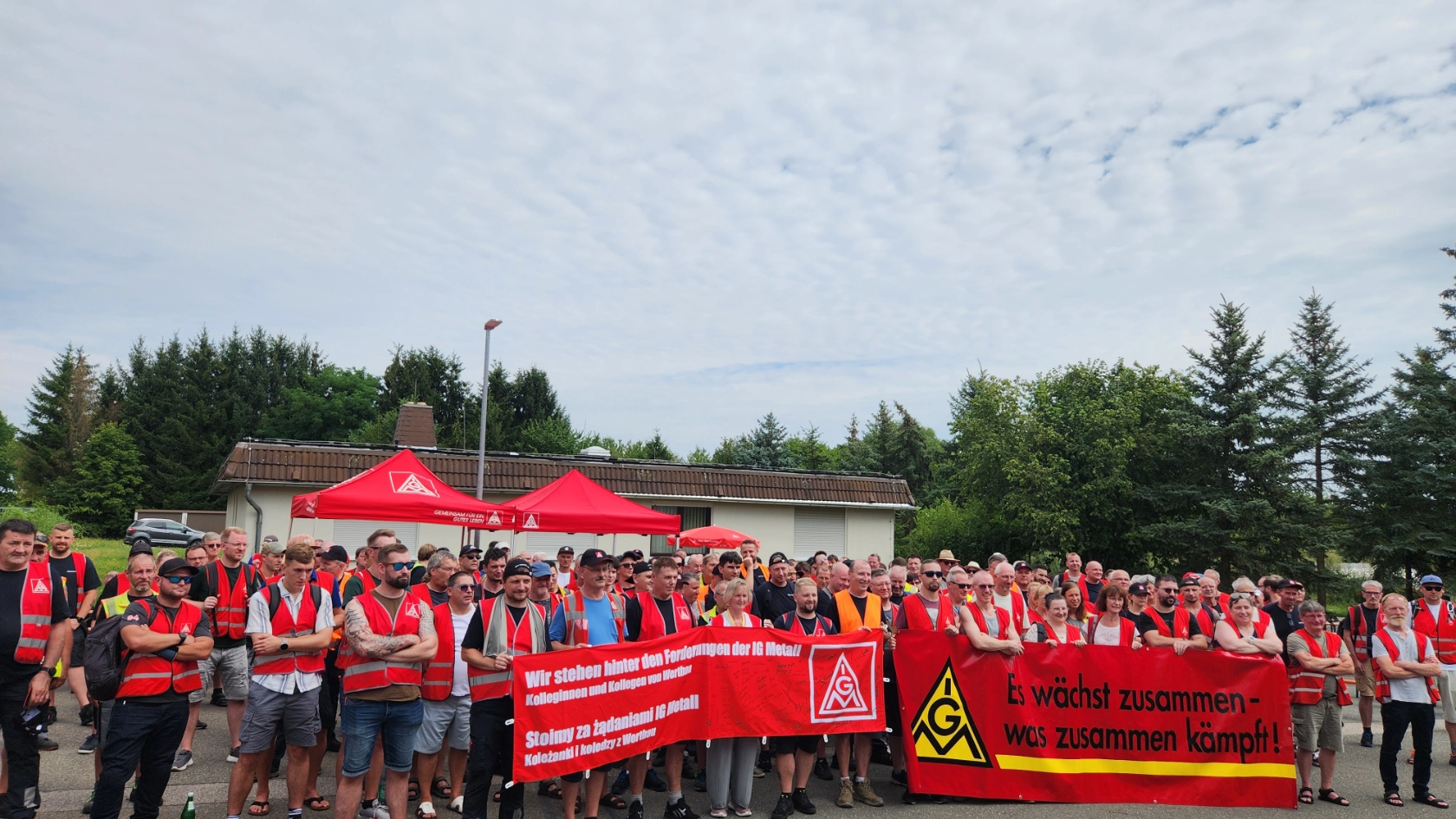 Warnstreik Wertbau mit KK von Kelvion
