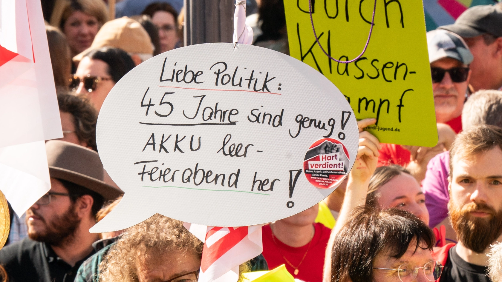#hartverdient DGB-Aktionstag gegen Sozialabbau am 26.9.2026