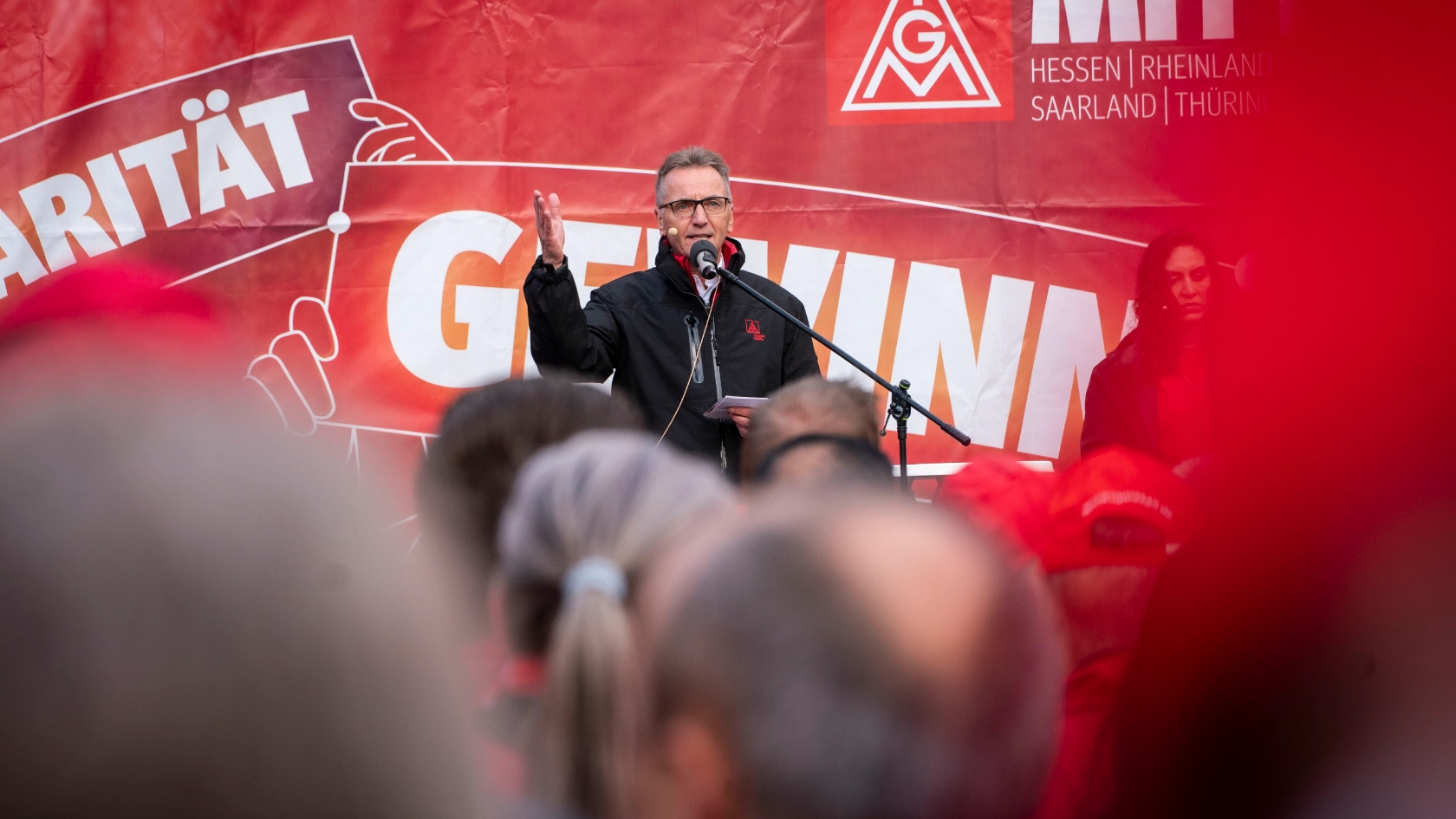 Tarifauftakt Metall-und Elektroindustrie in Frankfurt