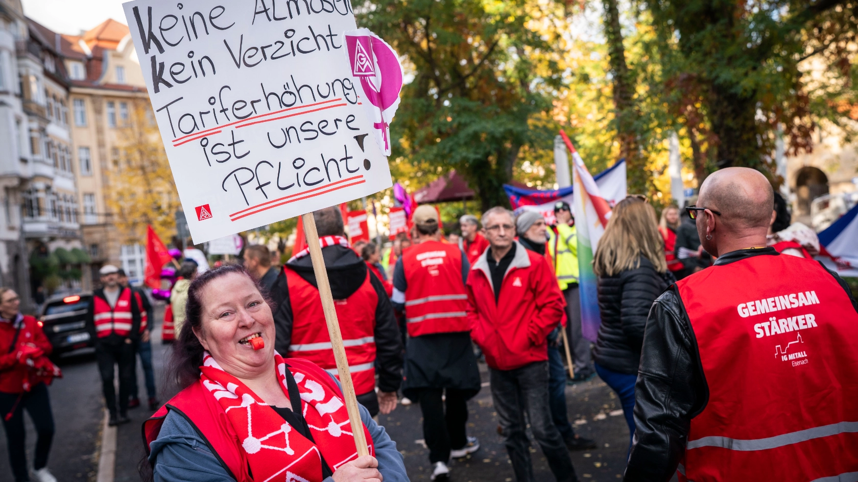 Tarifverhandlungen 2. Runde Bezirk Mitte in Eisenach am 28.10.2026. Foto Frank Rumpenhorst