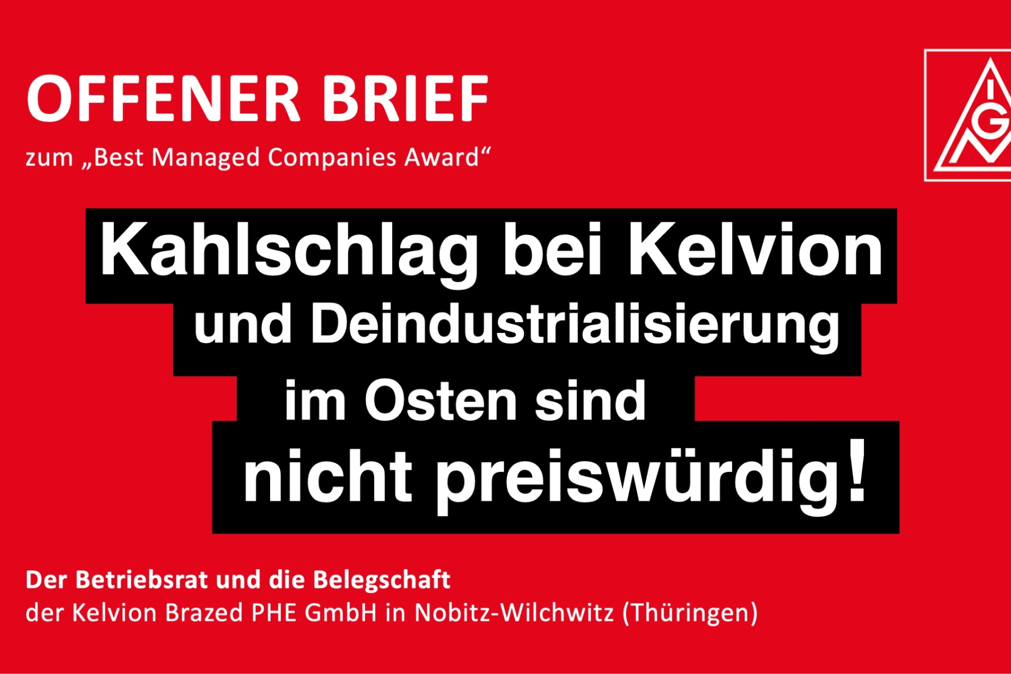 Kelvion offener Brief
