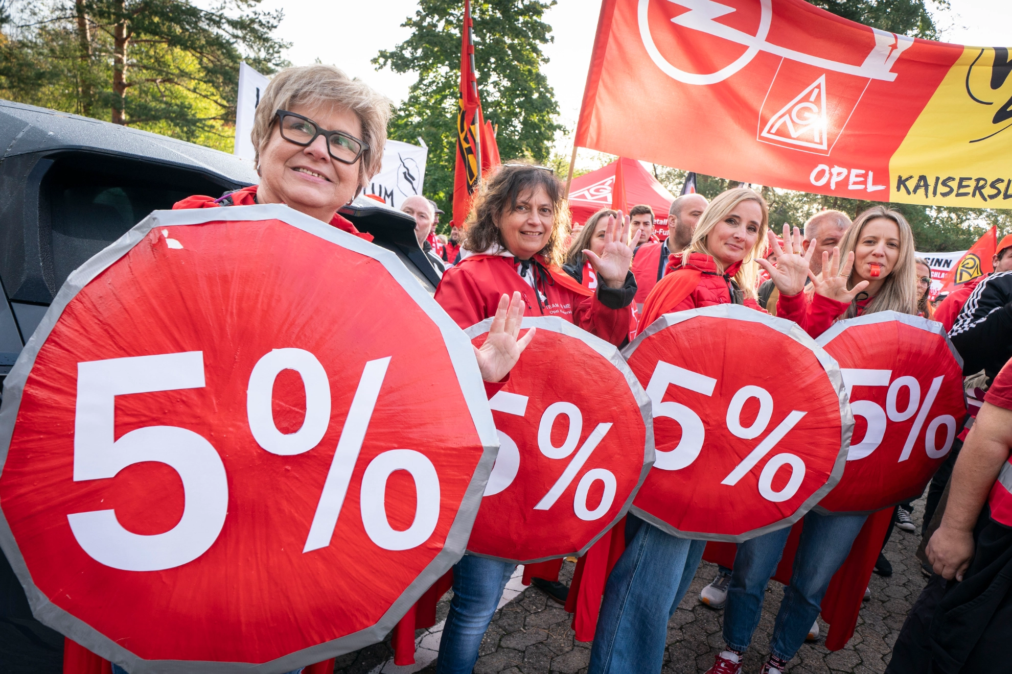 Tarifauftakt Metall-und Elektroindustrie in Frankfurt
