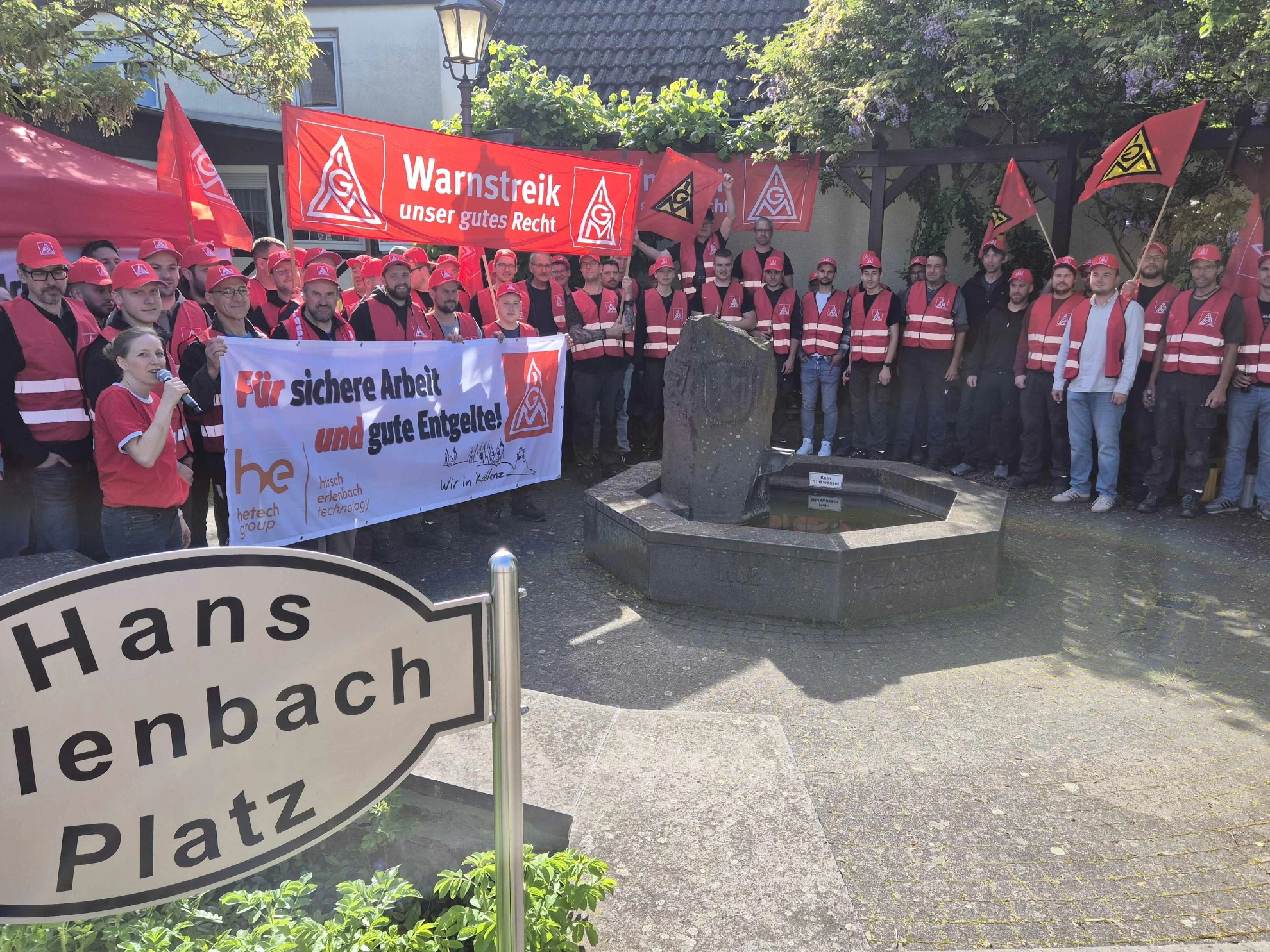 Warnstreik Erlenbach