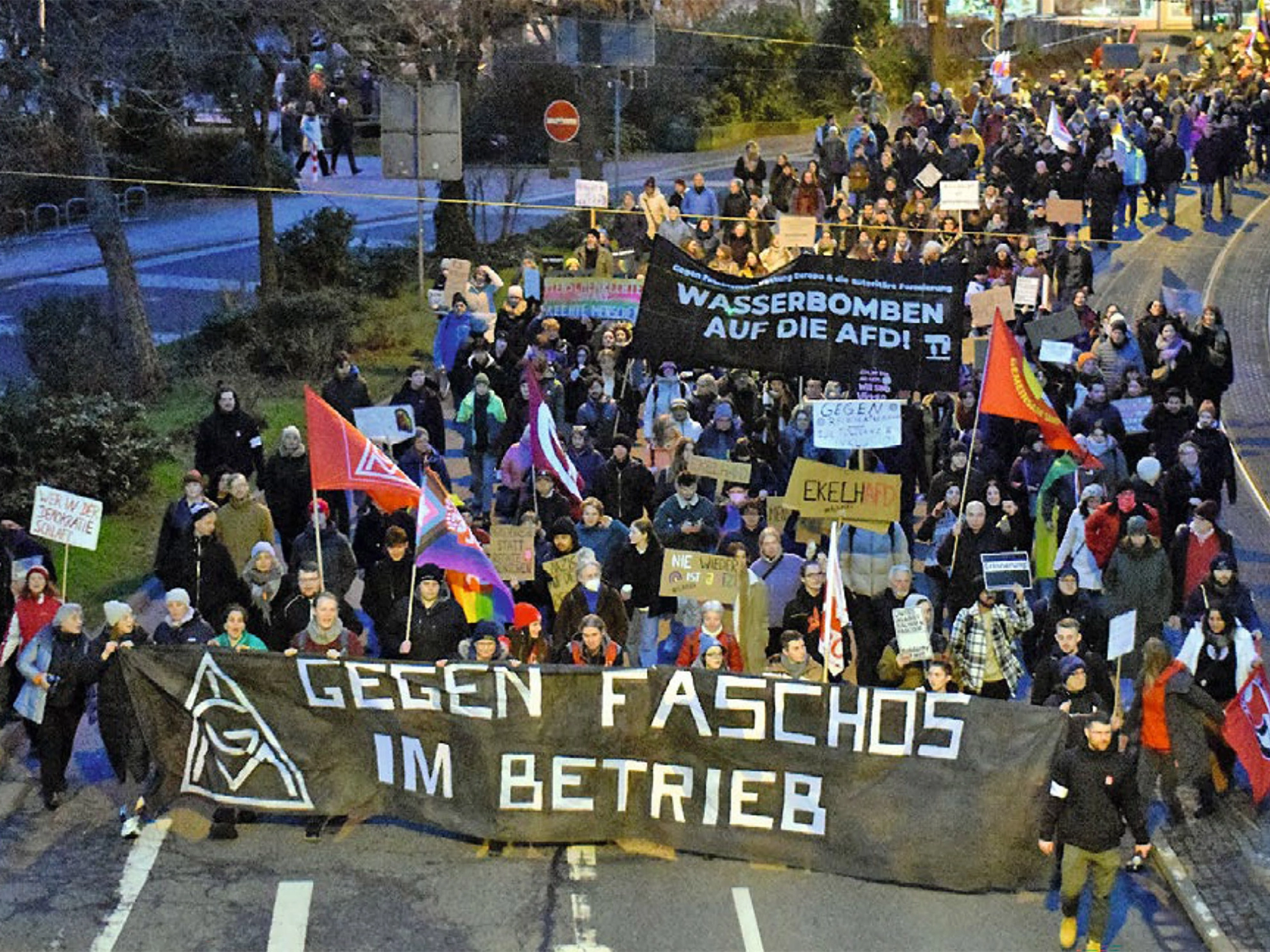 Protest gegen die AfD
