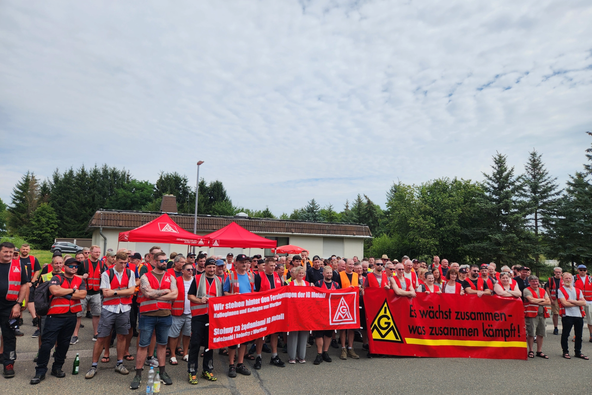 Warnstreik Wertbau mit KK von Kelvion