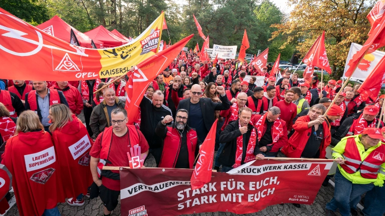 Tarifauftakt Metall-und Elektroindustrie in Frankfurt