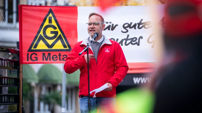 Tarifverhandlungen 2. Runde Bezirk Mitte in Eisenach am 28.10.2026. Foto Frank Rumpenhorst
