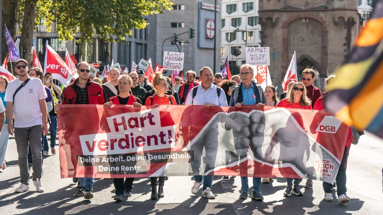 #hartverdient DGB-Aktionstag gegen Sozialabbau am 26.9.2026