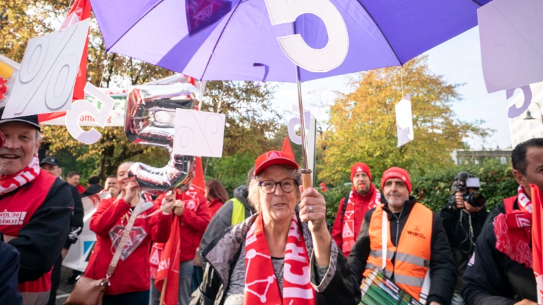 Tarifauftakt Metall-und Elektroindustrie in Frankfurt