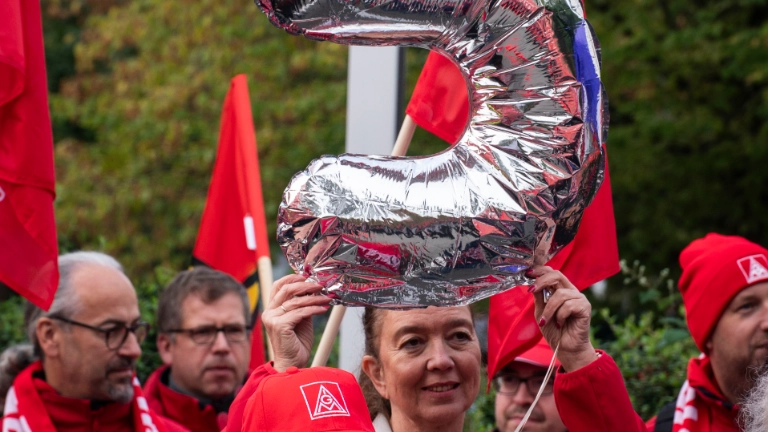 Tarifauftakt Metall-und Elektroindustrie in Frankfurt