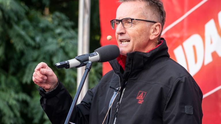 Tarifauftakt Metall-und Elektroindustrie in Frankfurt