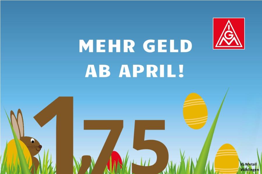 Tarifflugblatt Stahl Saar