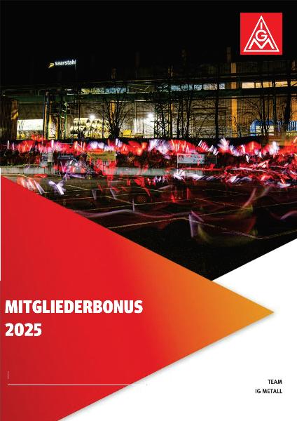 Flugblatt Mitgliederbonus