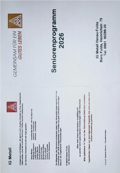 Seniorenprogramm Fulda 2026