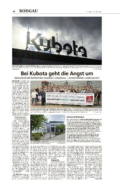 Presseartikel Kubota