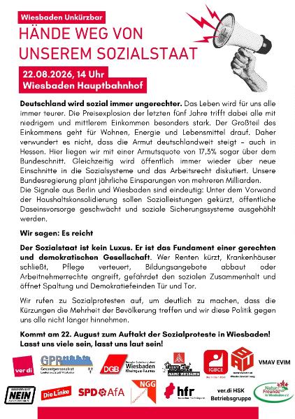 Flyer DGB-Kundgebung Wiesbaden