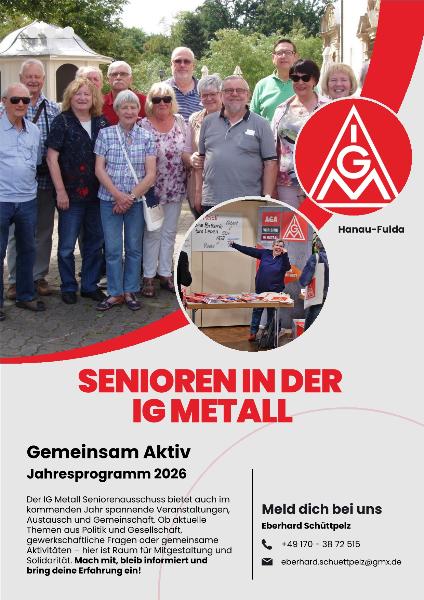 Flyer Seniorenprogramm Hanau 2026